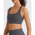 thumbnail image 2 of G4Free BareFeel Square Neck Sports Bra Padded for Women - Strappy Y Back Crop Tank Tops Workout Camisole, 2 of 7