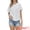 White, variant on DARING DIVA Women's Button Down Short Sleeve Ruched Neck Summer Shirts XS White