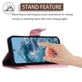thumbnail image 2 of for Google Pixel 9a Wallet Case, Elegant Card Holder Cash Slot PU Leather Kickstand Wrist Strap Shockproof Protective Flip Women Girls Case Cover for Google Pixel 9a, Pink, 2 of 7