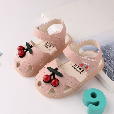 

Bnwani Boys Shoes Infant Girl Kids Rubber Sandals Toddler Boys Non-Slip Soft-Soled Summer Cute Sandals Pink Size 15