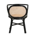 Baxton Studio Palesa Modern Bohemian Two-Tone Black and Natural Brown ...