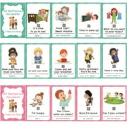 100 Parent Child Daily Conversation Starters Cards with Picture | Learning Materials Great for ESL Teaching:Parent/Teacher/Autism