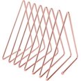 thumbnail image 1 of Triangle Magazine Holder File Organizer, Metal File Sorter, for Books, Magazines, Newspapers, Office, Home (Rose Gold), 1 of 4