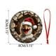 thumbnail image 2 of Animales Sonrientes Navideños con Gorros de Papá Noel Como Adornos para El Árbol, 2 of 6