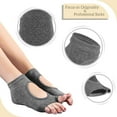 thumbnail image 4 of 4 Pairs Toeless Yoga Socks for Women Non-Slip Grip Socks Cotton Open Toe Women Sports Socks for Ballet, Pilates, Dance ,Barefoot Workout ,Size 5-9, 4 of 6