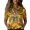 Yellow, variant on QASIEATN Women's Retro Shirt Women's Satin Printed Short Sleeved Shirt Vacation Style Shirt