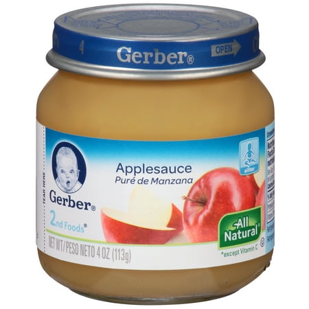 applesauce baby food UPC Food Applesauce Gerber  Baby  2nd Foods  015000004316