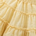 thumbnail image 6 of Gubotare Girls Dresses Boho Toddler Baby Girls Spaghetti Strap DressSling Summer Princess Casual (Yellow,Size 18-24 Months), 6 of 7
