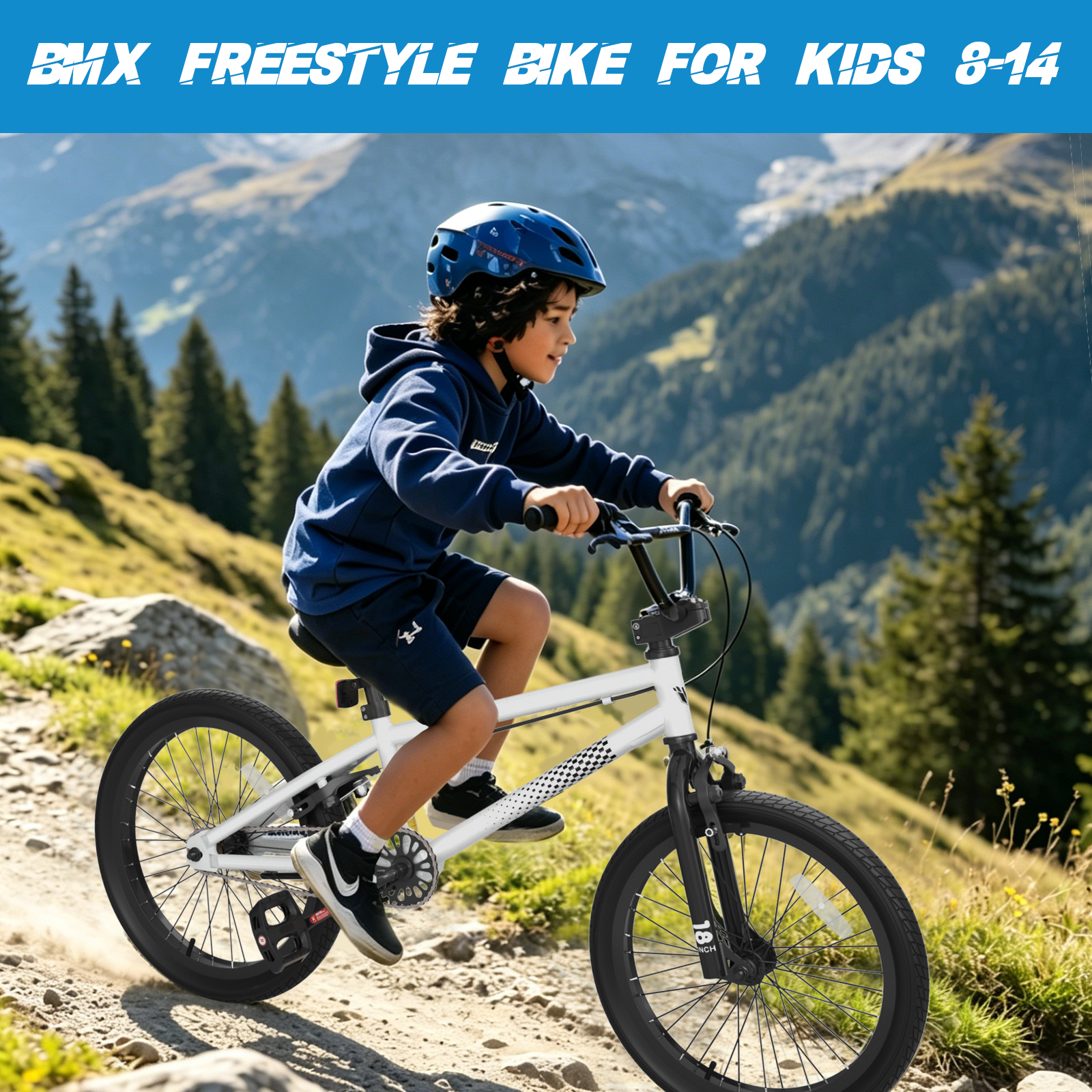Korimefa 18 Inch BMX Bike for Kids Ages 5-9 photo 4