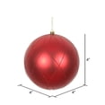 thumbnail image 3 of Vickerman N170603D 4 Po Boule Rouge Scintillante - 4 par Boîte, 3 of 3
