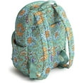 thumbnail image 2 of Vera Bradley Quilted Premium Cotton Small Banbury Backpack in Gemstone Paisley, Green and Gold, 2 of 6