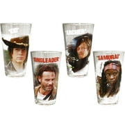 Walking Dead 4 Pack Pint Glass Set by Just Funky