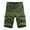 Army Green, variant on Zylanna Men's Shorts Cargo Pants, Loose Relax Fit Solid Color Multi-Pockets Outdoor Workwear Straight Button Sports Cargo Shorts for Men Yellow Size M