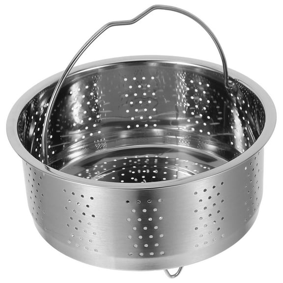 LOLIPPYY Stainless Steel Seafood Steamer Basket with Handle for Rice Cooker Vegetable Steaming and Cooking