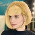 thumbnail image 4 of Short Human Hair Wig for Women Party Carnival Decoration 30cm, 4 of 6