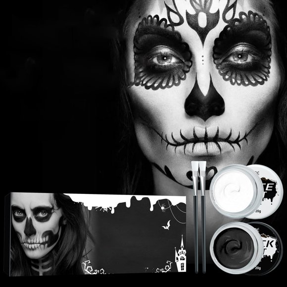 Halloween Black And Whites Body Painting Body Painting Vampiress Zombiess Skeleton Special Effects Makeup Paint, Halloween Beauty Equipment