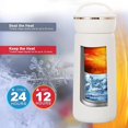 thumbnail image 5 of Botella de agua con aislamiento al vacío, taza de acero inoxidable, taza de viaje, taza de café (1 Uds. Blanco) TUNC Sencillez, 5 of 5