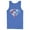 Royal Blue, variant on Men's Superman Logo Geometric Tank Top Charcoal Small