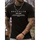 thumbnail image 1 of Camiseta de manga corta con cuello redondo y corte regular para hombre, con estampado de Brooklyn New York., 1 of 6