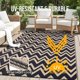 thumbnail image 4 of Alfombra Exterior OLANLY Impermeable 150x240 cm Negra y Beige, 4 of 6