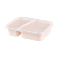 thumbnail image 2 of Yhmxh 2-Compartment Bento Box Lunch Containers, Reusable Leak-Proof Meal Prep Containers, Wheat Straw Divided Food Storage Boxes With Lids, Stackable Snack Boxes for Work, and Travel, Microwavable, 2 of 6