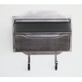 thumbnail image 5 of Contemporary Horizontal Silver Mailbox Wall-Mounted, 5 of 6