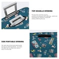 thumbnail image 5 of Lsque Vintage Tape Players And Skates Printed Luggage Cover, Travel Luggage Protector,Scratch and Dirt Resistant, Fits 18-32 Inch Luggage - Large, 5 of 9