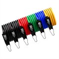 thumbnail image 3 of Juego de 11 bandas de resistencia de fuerza máxima de 200 lb para gimnasio en bolsa para entrenamientos en casa y en la oficina, incluye anclaje para puerta y correa para piernas, 3 of 8