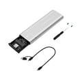 thumbnail image 2 of Xuanheng M.2 NVMe Enclosure Adapter Durable Portable for External Box Direct Replaces Silver, 2 of 8