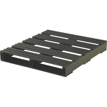 Jifram 05000092 36-Inch by 32-Inch 2-Way Entry Recycled Plastic Pallet with 2000 Pound Weight Capacity