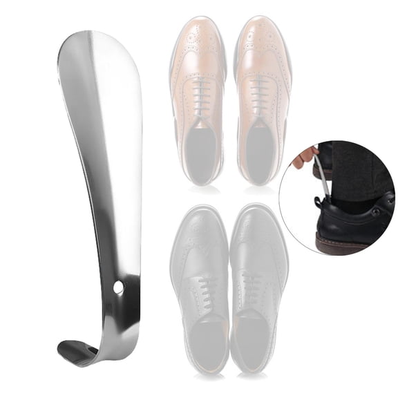 Stainless Steel Shoe Long Handle Durable for The Aged Disabled 16cm