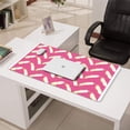thumbnail image 3 of Long Mouse Pads for Desk,Pink and Yellow Feather Pattern Desk Mats on Top Of Desks, Desk Mouse Pad Extra Large with 3mm Non-Slip Base and Stitched Edge for Gaming,Office,Work,Home 31.5"x15.7", 3 of 6