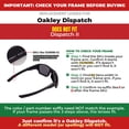 thumbnail image 2 of walleva replacement lenses for oakley dispatch sunglasses -multiple options available (fire red mirror coated - polarized), 2 of 5