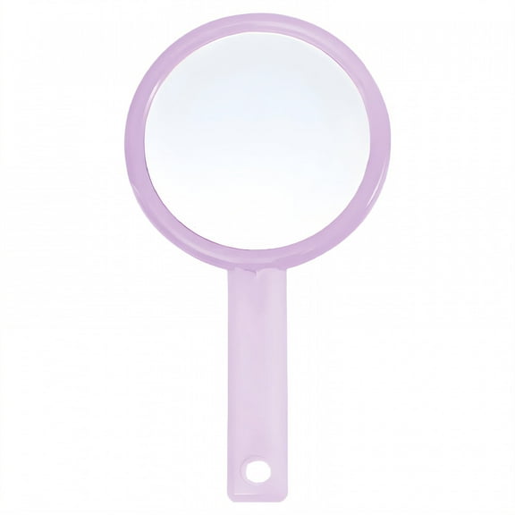 RAGUPEL Hand Mirrors with Handle,Round Mirror Face 5.9"*3.1"*0.4" Small Mirror,1X and 2X Magnification Hand Mirrors with Handle,Style1