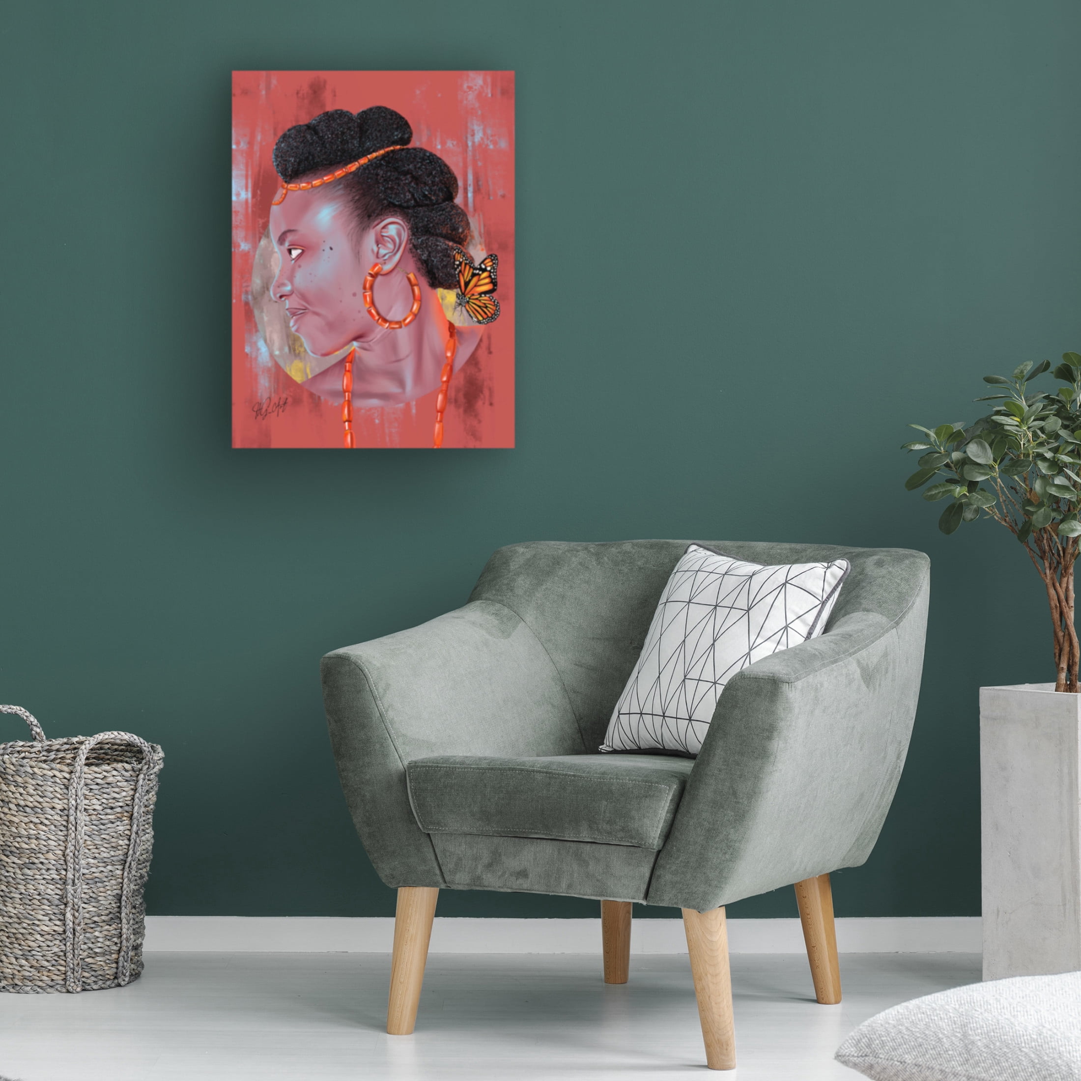 Trademark Fine Art Ojenike Oladapo  African Beauty Canvas Wall Art