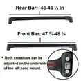 thumbnail image 5 of BRIGHTLINES Roof Rack Crossbars Replacement For Toyota Highlander XLE Limited SE Limited Platinum 2014-2019, a Set of 2pcs, Black Aluminum Top Cargo Rack, 5 of 10
