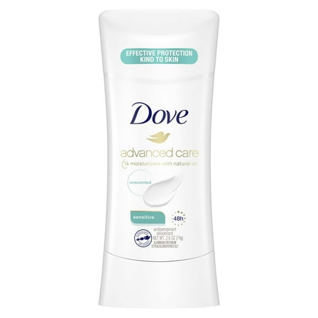 Dove Advanced Care Antiperspirant Deodorant Stick Sensitive, 2.6 oz, 1 count