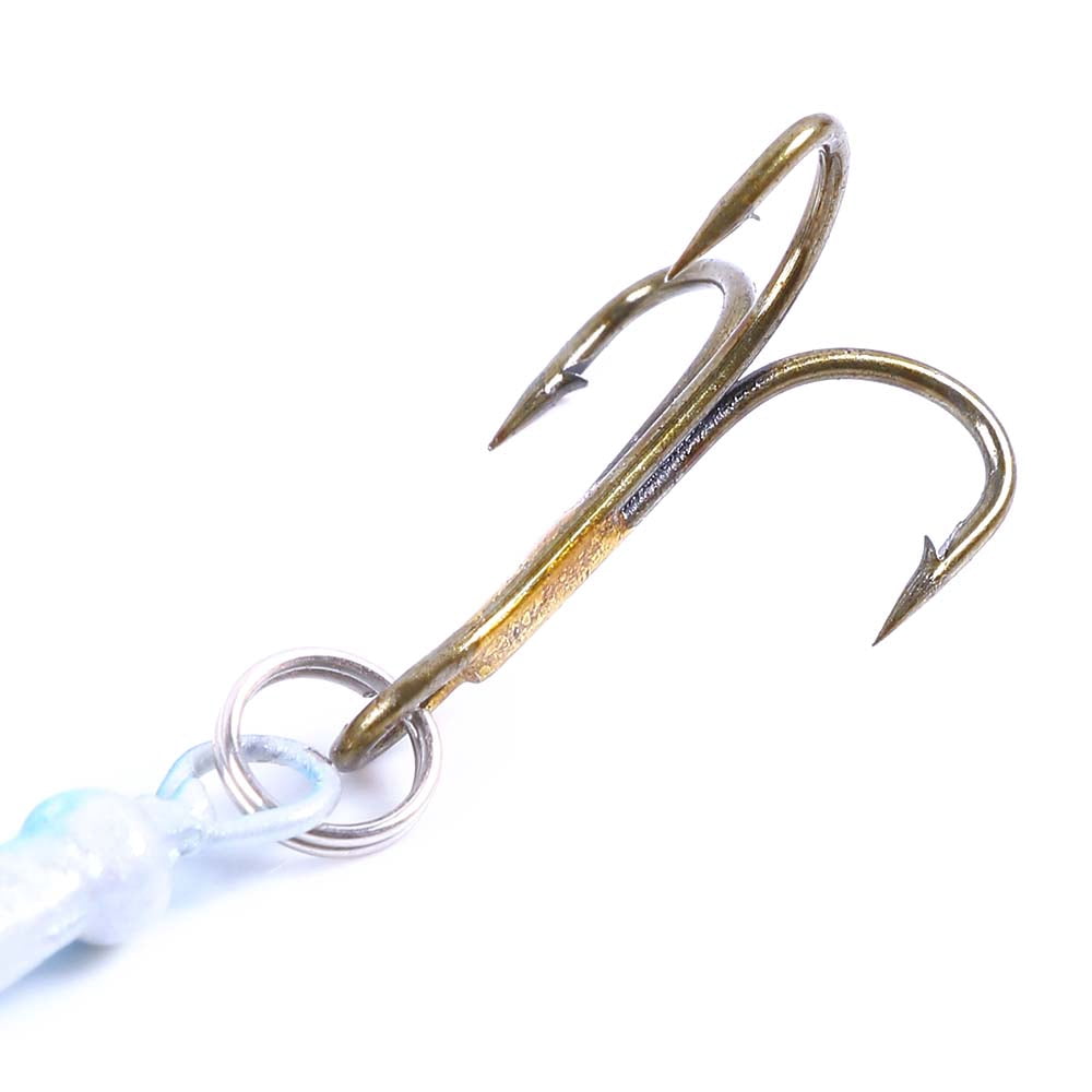 Fishing Lure Spinnerbaits, HENGJIA 10PCS Fishing Lures with Feathered Treble Hooks,Trout Bass Salmon Hard Metal Spinner Baits Kit Rooster Tail Fishing Lures Kits,1/3oz