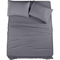 thumbnail image 1 of Juego de sábanas Utopia Bedding de microfibra totalmente cepillada, color gris, 1 of 7