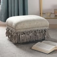 thumbnail image 5 of Fiona Traditional Decorative Floral Fabric Footstool/Ottoman in Neutral, 5 of 5