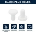 thumbnail image 2 of Uxcell 32 Pieces White Rubber Stopper, 3.3mm Plug Holes for 3mm/0.11" Hole, 2 of 6