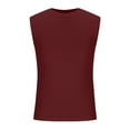 thumbnail image 4 of Aloohaidyvio Men's Sleeveless Workout Swim Shirt Quick Dry Athletic Running Gym Muscle Beach Tank Top Big and Tall Wine M, 4 of 5