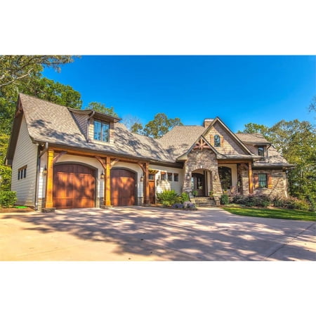 The House Designers: THD-5252 Builder-Ready Blueprints to Build a European Cottage House Plan with Slab Foundation (5 Printed Sets)