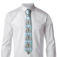 thumbnail image 2 of Naloa A Funny Little Dalmatian Puppy Print Solid Color Tie Formal Necktie for Men，Suitable for business, daily life, work, 2 of 5