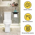 thumbnail image 4 of Paper Towel Mount Wall Storage Shelf for Bathroom Use Black Aluminum Holding Paper Towel 1Pcs, 4 of 5
