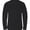 Black, variant on Adam Baker Boy's Regular Fit 4-Way Stretch Long Sleeve Solid Dress Shirt - Colors