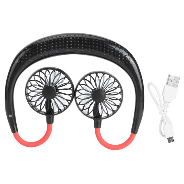 Ventilador Personal Manos Libres ANGGREK USB Alta Velocidad Negro Rosa Verde