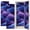 Color 3, variant on 2 Pcs School Locker Magnetic Wallpaper 12" x 36" Dreamy Purple Blue Cloudy Night Sky Stars Summer Decor Reusable Removable Locker Accessories Back to School Supplies