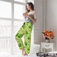 thumbnail image 5 of Salouo Green Avocado Print Women's Pajama Pants Casual Loose Sweatpants PJs Flowy Pants Drawstring Palazzo for Women Wide Leg Pants Lounge Pajama -XX-Large, 5 of 8