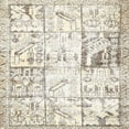 thumbnail image 1 of Ahgly Company Indoor Square Traditional Champagne Beige Persian Area Rugs, 5' Square, 1 of 6